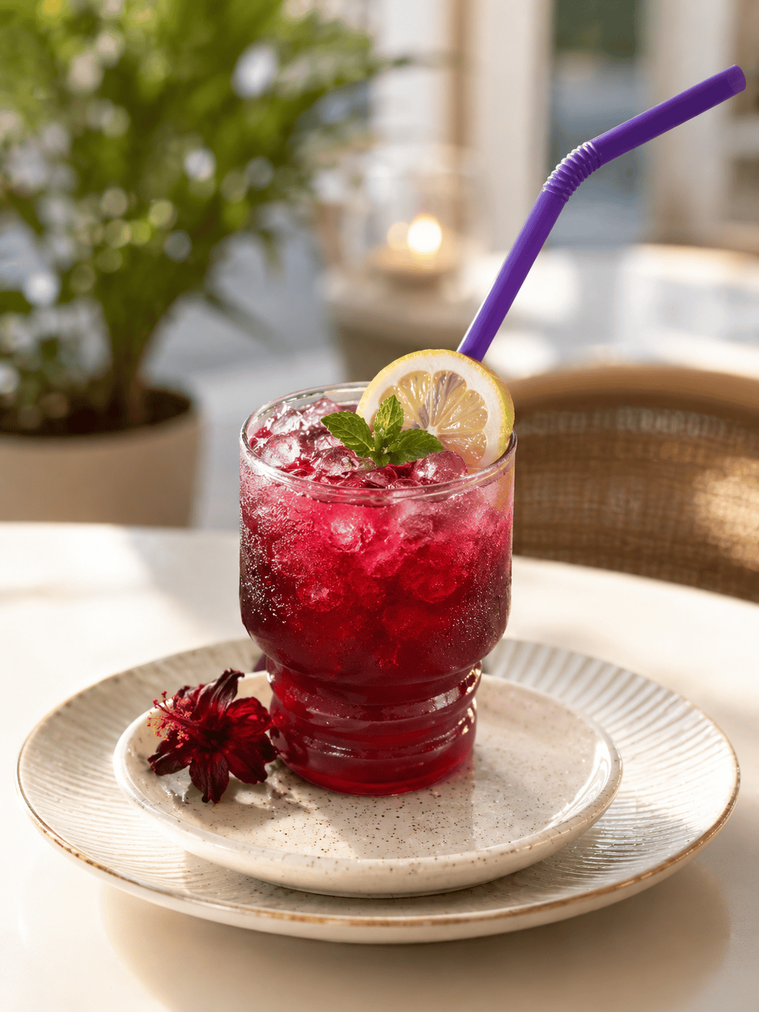 Hibiscus sodalı kokteyl